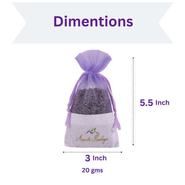 Lavender Fragrance Sachet - 20 gms (Pack of 3) - Image 2