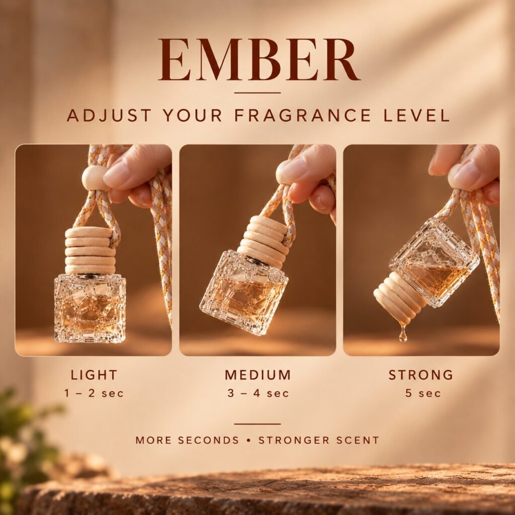 EMBER car perfume diffuser, Fire element, 10 ml – image 8
