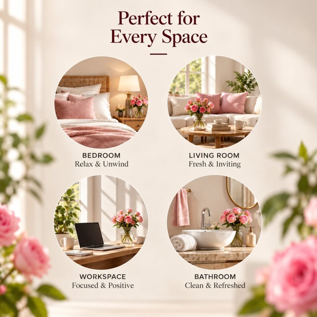 Loving Rose for bedroom, living room, workspace and bathroom
