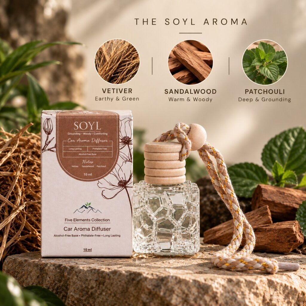 SOYL car perfume diffuser, Earth element, 10 ml – image 3